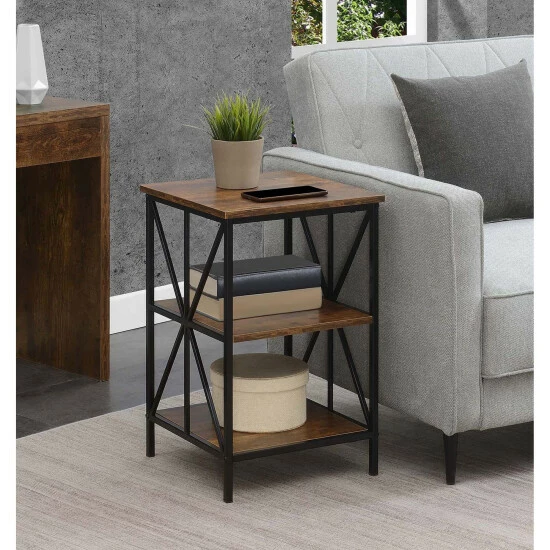 Cheapest π₯ Carbon Loft Star End Table With Shelves Weathered Grey/black π - Image 5