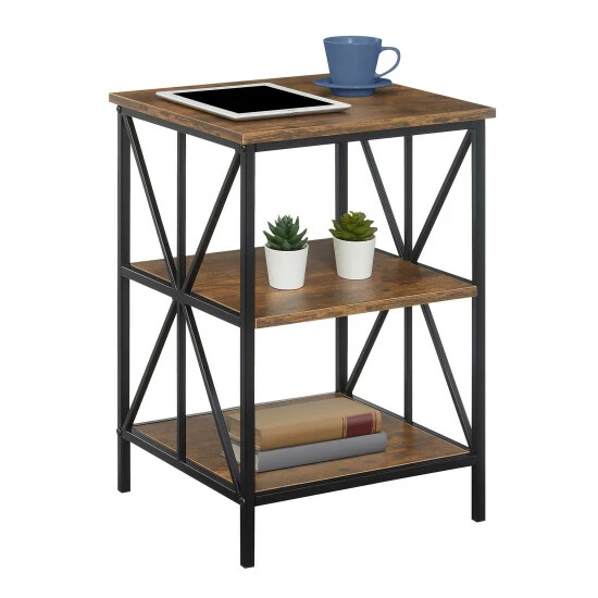 Cheapest π₯ Carbon Loft Star End Table With Shelves Weathered Grey/black π - Image 6