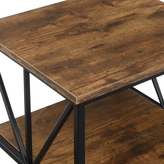 Cheapest π₯ Carbon Loft Star End Table With Shelves Weathered Grey/black π - Image 7