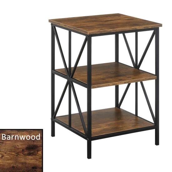 Cheapest π₯ Carbon Loft Star End Table With Shelves Weathered Grey/black π - Image 8