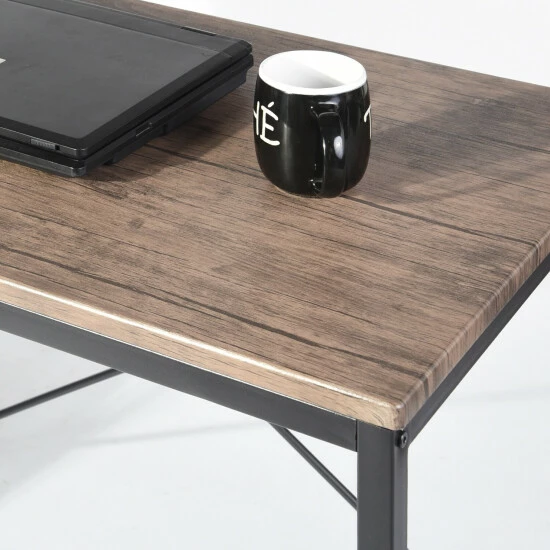 Deals π Carbon Loft Mystique Home Office L-shape Computer Desk Writing Table With Shelves Walnut π - Image 8