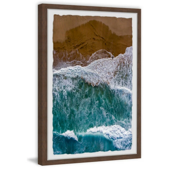 Deals π Carbon Loft 'Breaking Waves' Framed Painting Print βοΈ