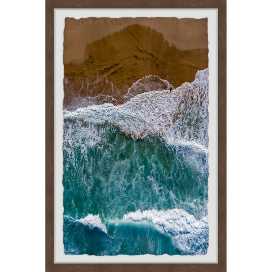 Deals π Carbon Loft 'Breaking Waves' Framed Painting Print βοΈ - Image 2