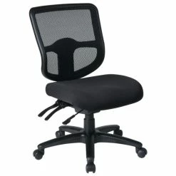 Hot Sale 🔔 Carbon Loft Derrick Black Breathable Armless Task Chair ⭐