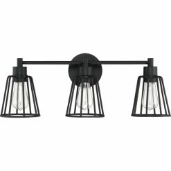 Wholesale 💯 Carbon Loft Ashwiny Earth Black 3-light Vanity Light 💯
