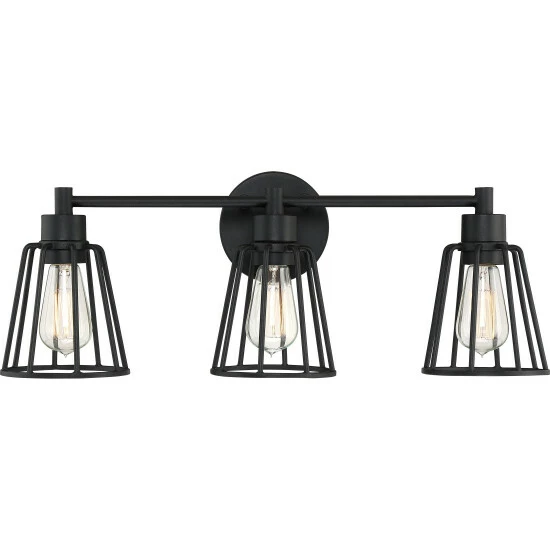 Wholesale π― Carbon Loft Ashwiny Earth Black 3-light Vanity Light π― - Image 2
