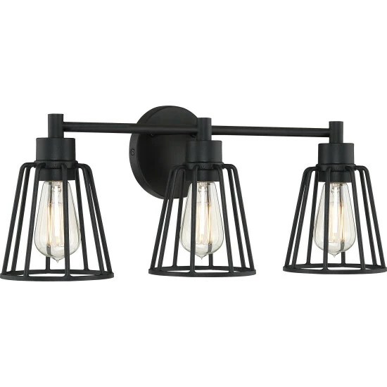 Wholesale π― Carbon Loft Ashwiny Earth Black 3-light Vanity Light π― - Image 3
