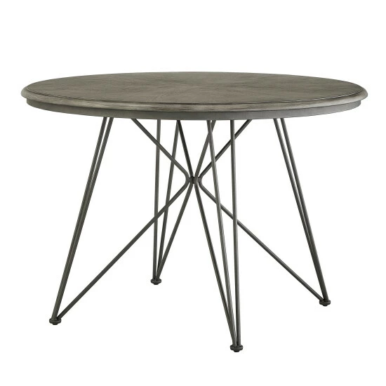 Brand new β Carbon Loft Crombie Round Grey Wood And Metal Table Or Dining Set π₯° - Image 4