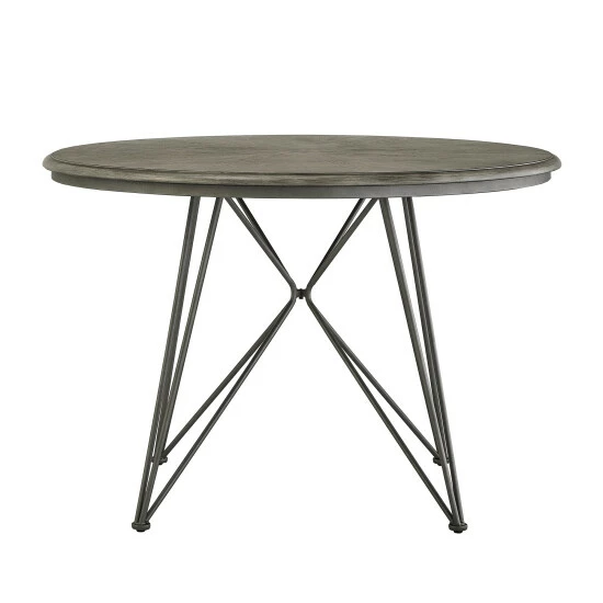 Brand new β Carbon Loft Crombie Round Grey Wood And Metal Table Or Dining Set π₯° - Image 5