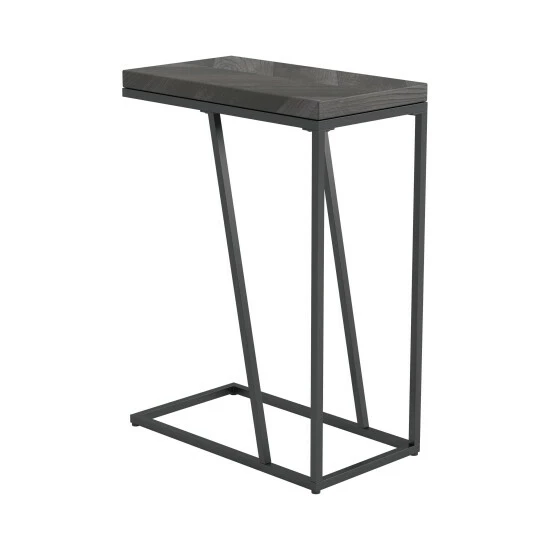 Budget ✨ Carbon Loft Bailex Rectangular Modern Accent Table - 10" X 18" X 25" - 10" X 18" X 25" Rustic Grey ❤️ - Image 2