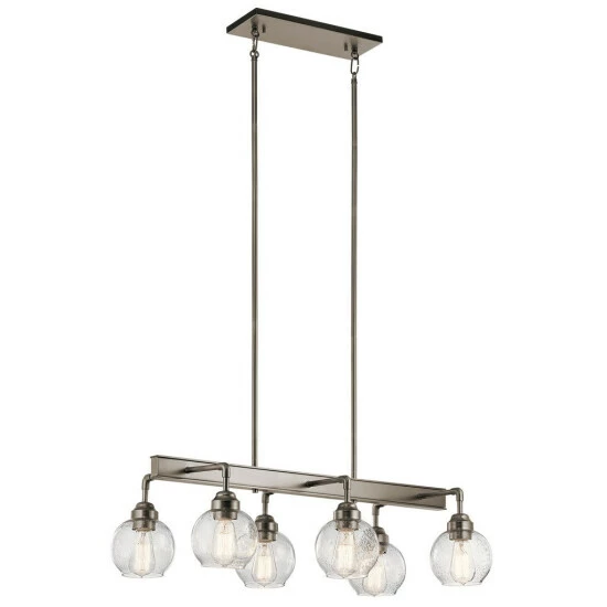 Brand new β¨ Carbon Loft Guillotin 6-light Antique Pewter Linear Chandelier π₯