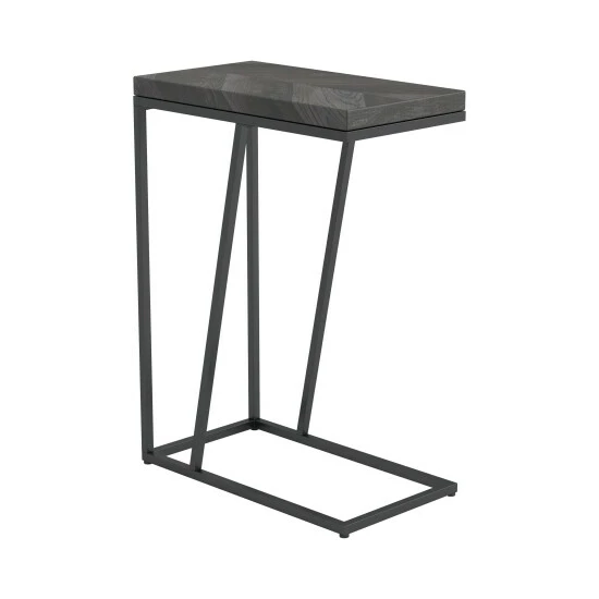 Budget ✨ Carbon Loft Bailex Rectangular Modern Accent Table - 10" X 18" X 25" - 10" X 18" X 25" Rustic Grey ❤️ - Image 7