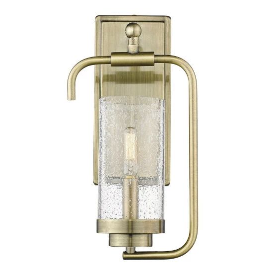 Discount π Carbon Loft Barton 1-light Wall Sconce Black With Seeded Glass π₯ - Image 4