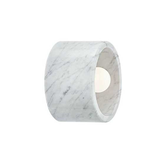 Promo π Carbon Loft Nordquist 1-light Polished Nickel Flush Mount Or Wall Sconce Off White π - Image 4