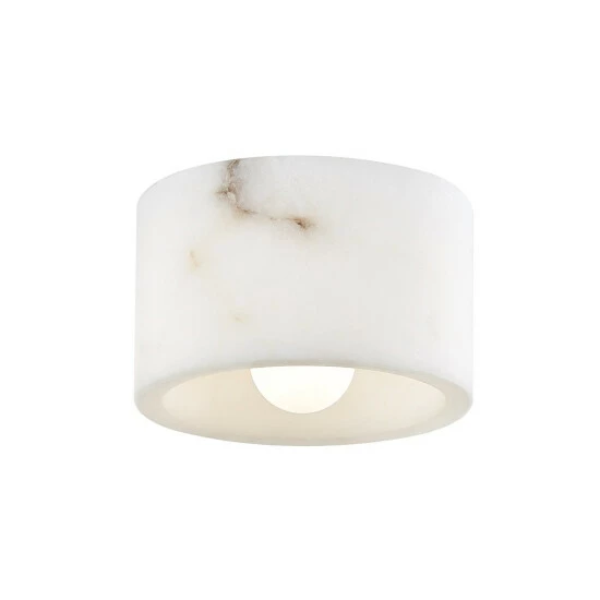 Promo π Carbon Loft Nordquist 1-light Polished Nickel Flush Mount Or Wall Sconce Off White π - Image 5