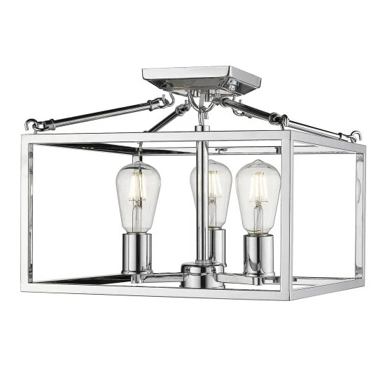 Flash Sale π Carbon Loft Barton Black Steel Semi-flush-mount Light π - Image 3