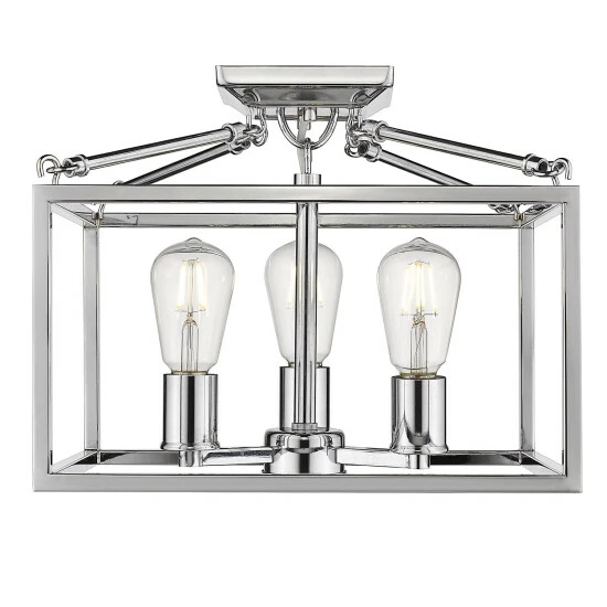 Flash Sale π Carbon Loft Barton Black Steel Semi-flush-mount Light π - Image 4