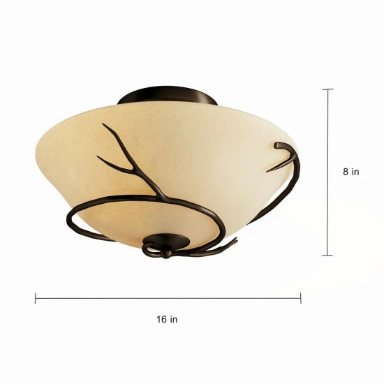 Promo π Carbon Loft Edmund Flush Mount 𧨠- Image 2