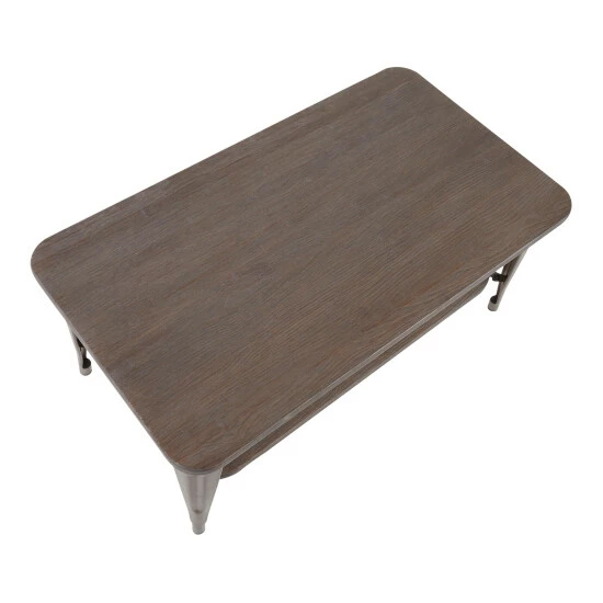 Flash Sale π Carbon Loft Samira Wood And Metal Industrial Coffee Table - N/A Antique/espresso π - Image 3