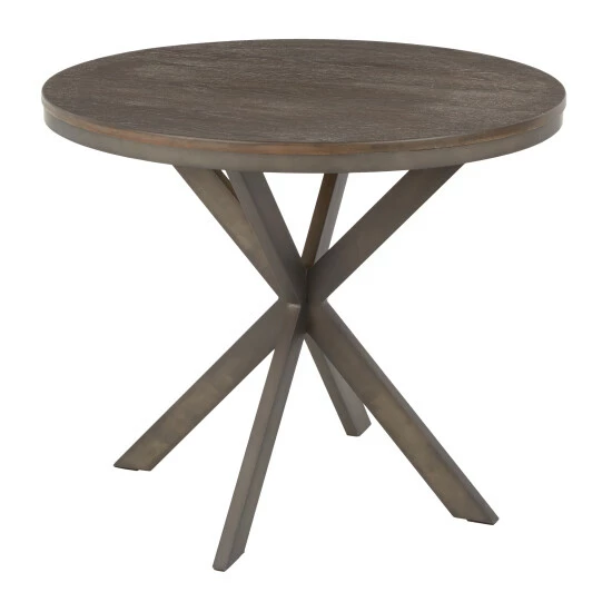 Buy β¨ Carbon Loft Torkia X-pedestal Industrial Wood And Metal Dinette Table - N/A Antique/espresso π - Image 2