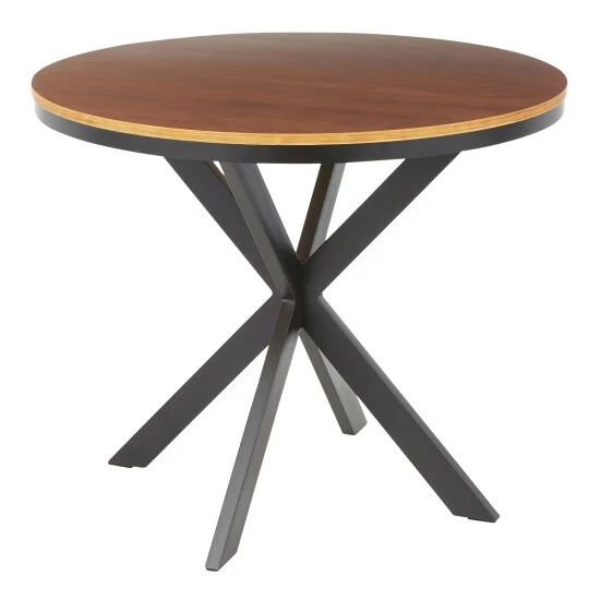 Buy β¨ Carbon Loft Torkia X-pedestal Industrial Wood And Metal Dinette Table - N/A Antique/espresso π - Image 3