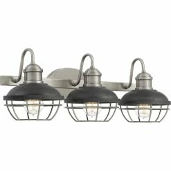 Budget π Carbon Loft St. Claire Antique Polished Nickel 3-light Bath Light β¨