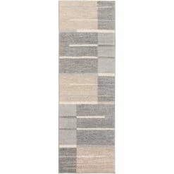 Coupon 💯 Carbon Loft Gladys Geometric Grey/ Beige Runner Rug - 2'6" X 8' Runner 🤩