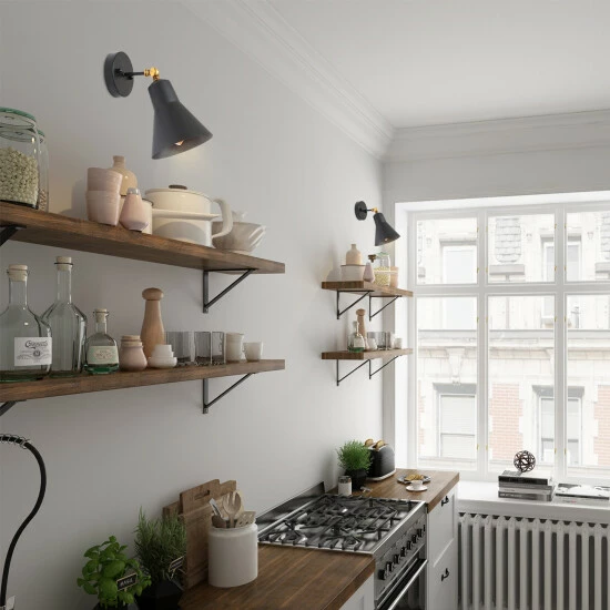 Deals π Carbon Loft Merida Adjustable Black 1-light Wall Lamp Sconce - W6.3"x H9.5"x E9" π - Image 4