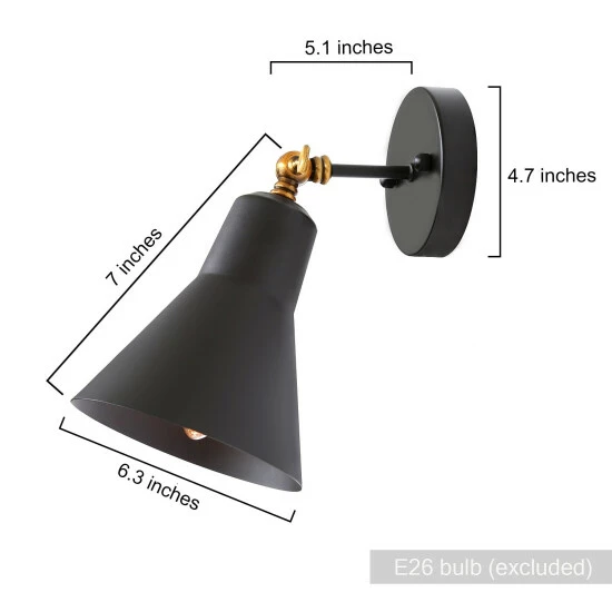 Deals π Carbon Loft Merida Adjustable Black 1-light Wall Lamp Sconce - W6.3"x H9.5"x E9" π - Image 6