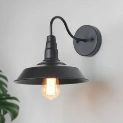 Deals 😍 Carbon Loft 2 Set Black Gooseneck Industrial Wall Sconces Lights - W10.25"*E13.25"*H9.5" 🥰