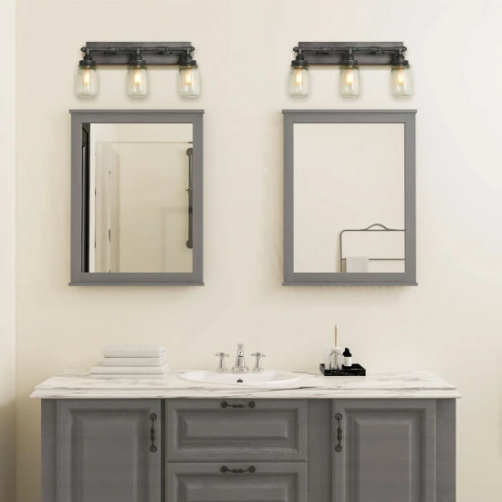 New π Carbon Loft Vawdrey 3-light Black Wall Sconces Vanity Lights Bathroom β¨ - Image 2