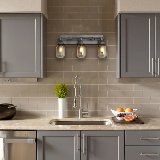 New π Carbon Loft Vawdrey 3-light Black Wall Sconces Vanity Lights Bathroom β¨ - Image 4