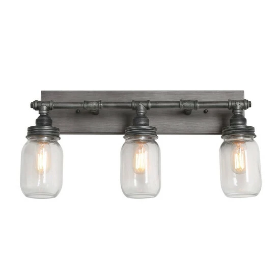 New π Carbon Loft Vawdrey 3-light Black Wall Sconces Vanity Lights Bathroom β¨ - Image 5