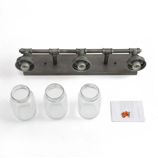 New π Carbon Loft Vawdrey 3-light Black Wall Sconces Vanity Lights Bathroom β¨ - Image 7