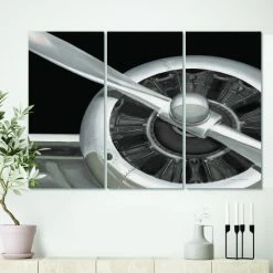 Deals 😀 Carbon Loft 'Travel By Air Grey Plane' Vintage Transportation Canvas Wall Art 🤩