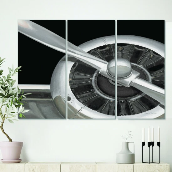 Deals π Carbon Loft 'Travel By Air Grey Plane' Vintage Transportation Canvas Wall Art π€©