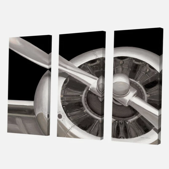 Deals π Carbon Loft 'Travel By Air Grey Plane' Vintage Transportation Canvas Wall Art π€© - Image 2