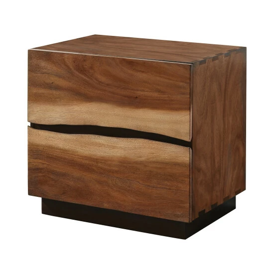 Outlet β Carbon Loft Clell Smokey Walnut And Coffee Bean 2-drawer Nightstand π - Image 2