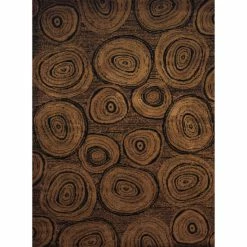 Promo ✔️ Carbon Loft Page Brown Rustic Area Rug 🔔