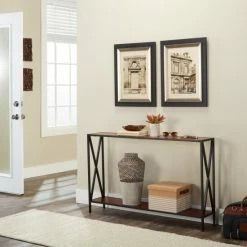 Wholesale 🎁 Carbon Loft Ehrlich Cross Design Console Table Cherry ✨