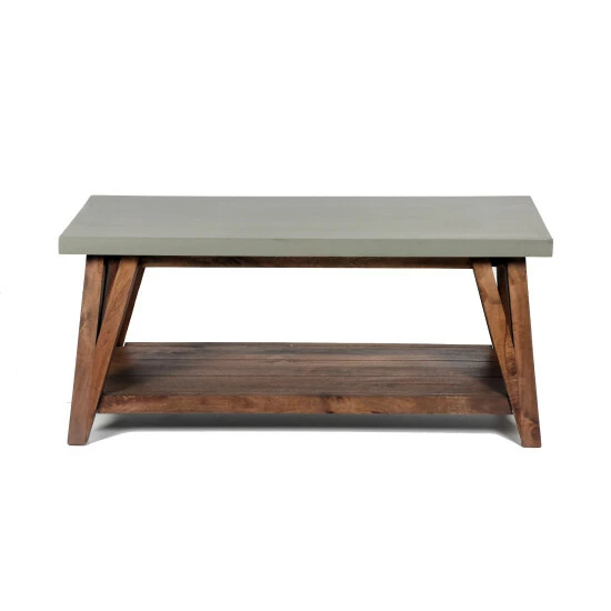 Cheap β Carbon Loft Omer 36-inch Concrete π§₯ Coated-Top Wood Coffee Table π - Image 4